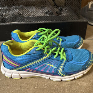 L A GEAR Women's Athletic Shoes Multicolor Blue Lime Pink Women US 9 Believe Y2K